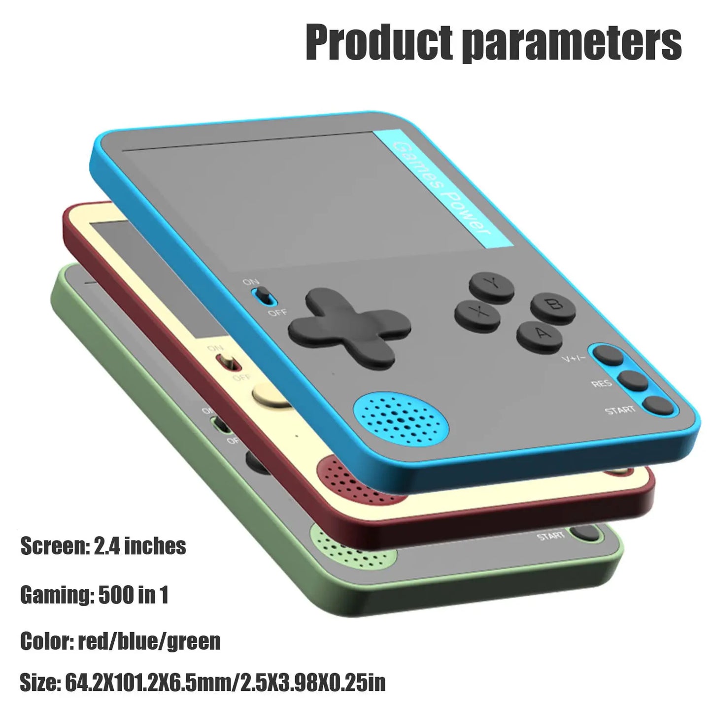 Handheld Retro Game Console 500 Classic Games