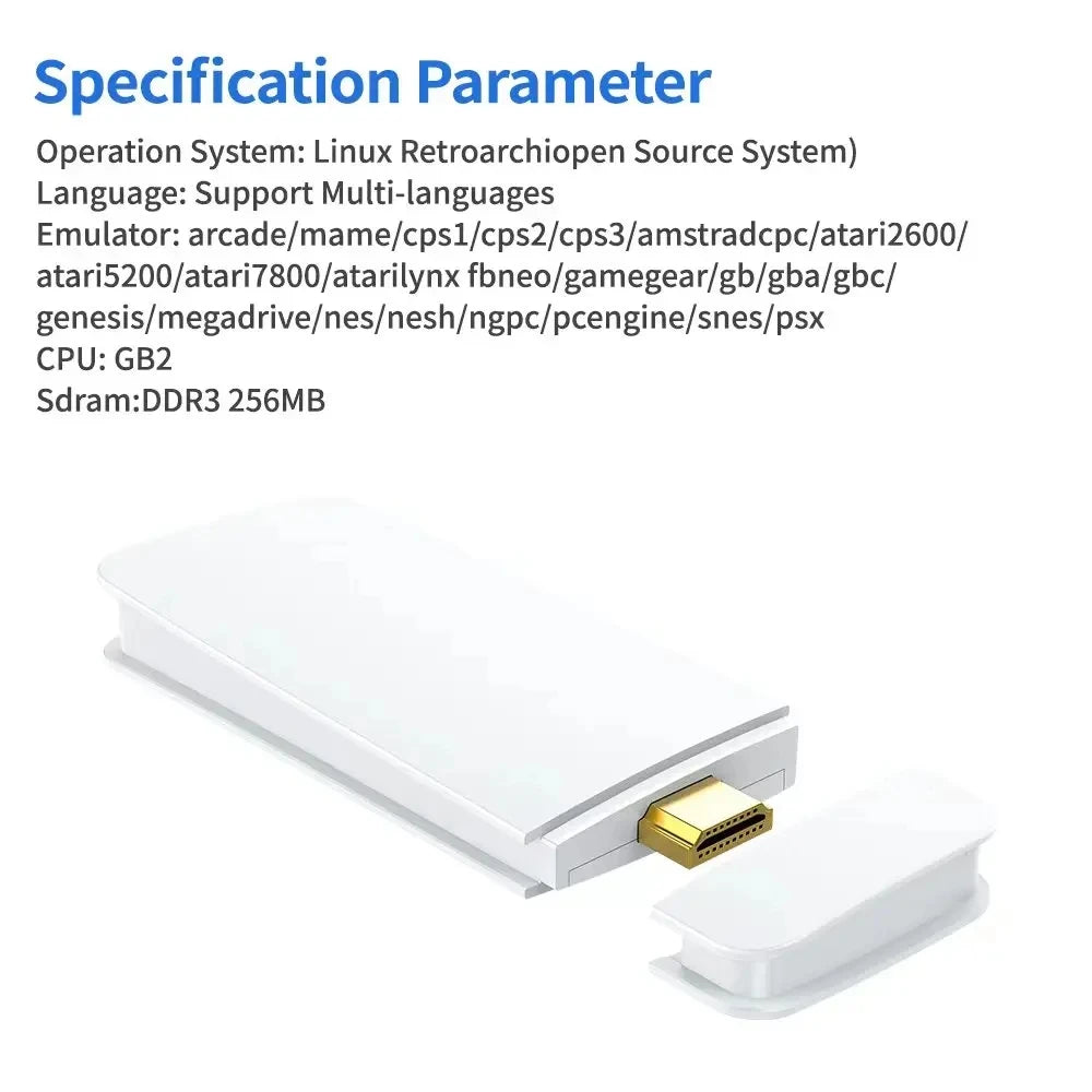 Game console stick 64GB 20000+game 4K high-definition