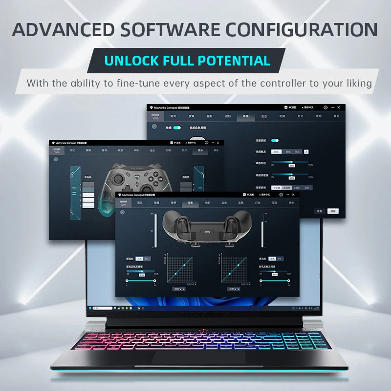 Wireless Gaming Pro Controller Mecha-Tactile Buttons